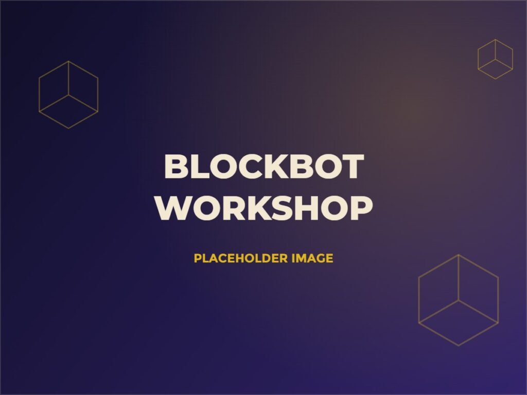 Placeholder photo of a BlockBot workshop session