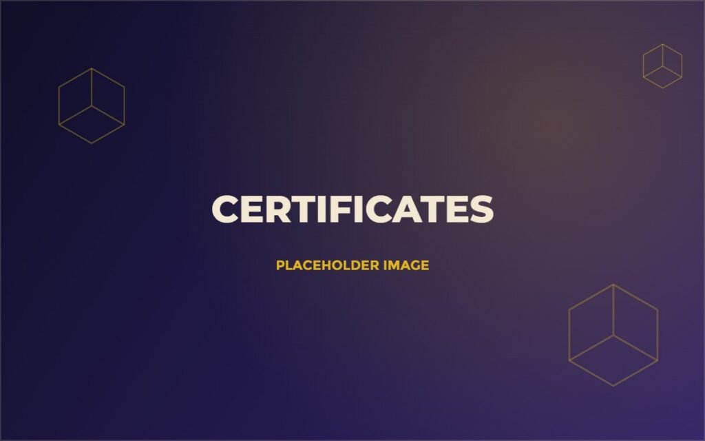 Placeholder for CYPHER Learning certificates screenshot