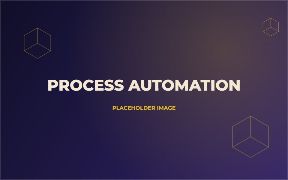 Placeholder image for process automation and custom tooling projects
