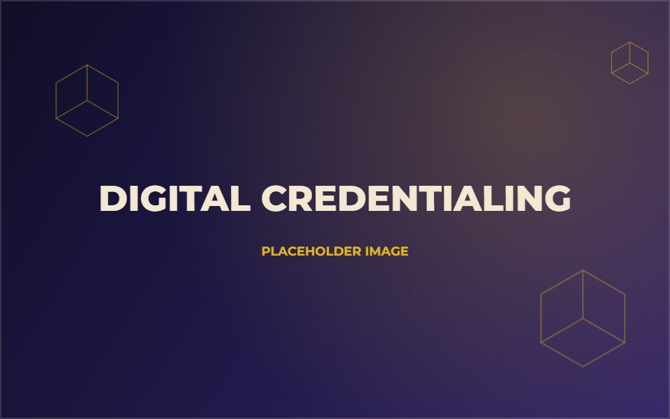 Placeholder image for digital credentialing programme projects