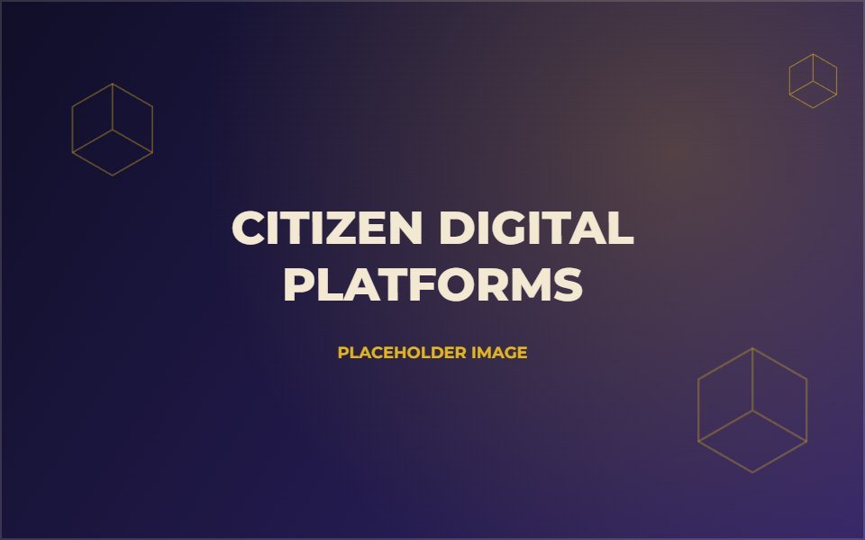 Placeholder image for citizen-facing digital platform projects